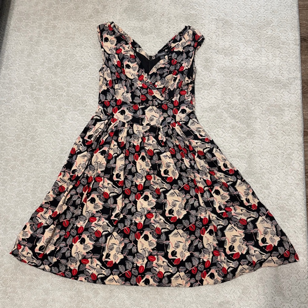 Floral Print V-Neck Dress